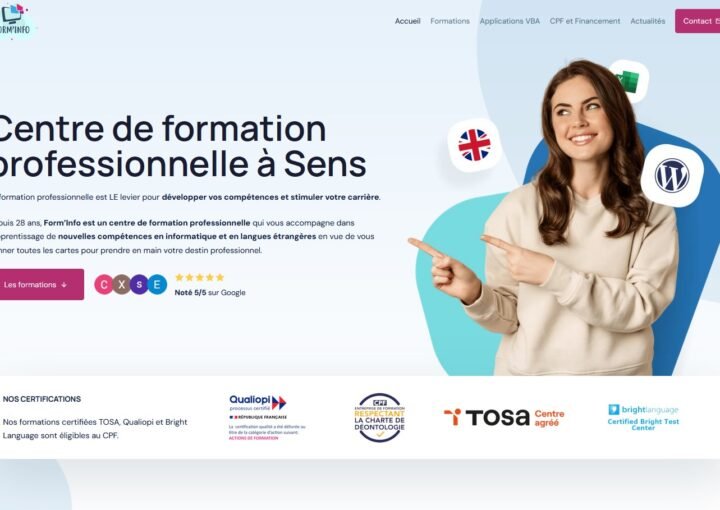 Miniature nouveau site web Form'Info